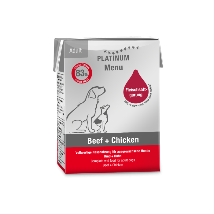 Platinum Menu Govedina i Piletina Hrana za Pse 375 g tetrapak