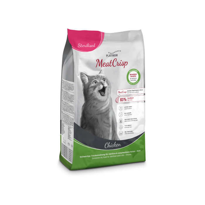 Platinum Sterilized MeatCrisp Piletina Hrana za mačke 1,5 kg